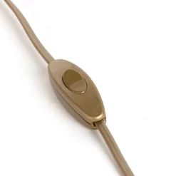 Aansluitkabel 80-120cm met schakelaar en stekker goud