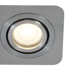 Afgeronde inbouwspot gunmetal GU10 50mm draai- en kantelbaar IP44 - Alberto