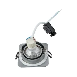 Afgeronde inbouwspot gunmetal GU10 50mm draai- en kantelbaar IP44 - Alberto