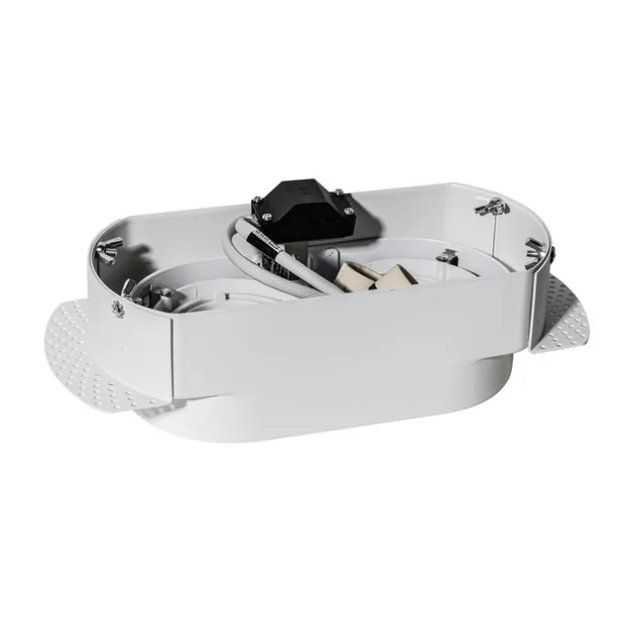 Afgeronde inbouwspot wit GU10 50mm 2-lichts - Hubs