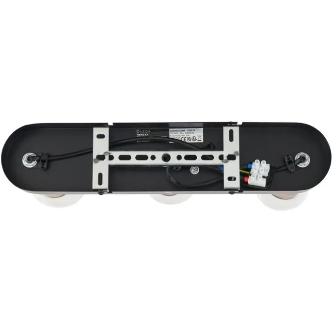 Afgeronde plafondspot donker brons 3-lichts draai- en kantelbaar - Veerle