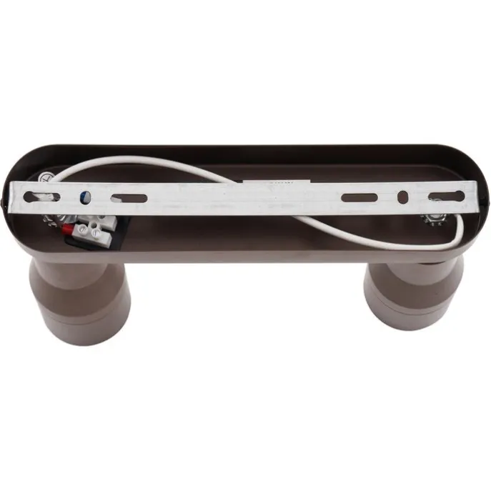 Afgeronde plafondspot donker brons GU10 50mm 2-lichts - Stanley