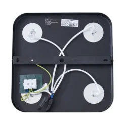 Afgeronde plafondspot zwart GU10 35mm 4-lichts draai- en kantelbaar - Kate