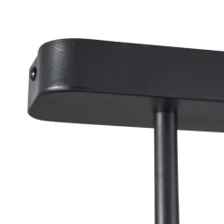 Afgeronde plafondspot zwart GU10 35mm 2-lichts draai- en kantelbaar - Kate