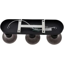 Afgeronde plafondspot zwart met smoke glas 3-lichts - Teddy