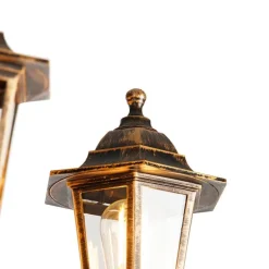 Antieke buiten lantaarn goud 3-lichts IP44 - New Haven