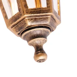 Antieke buiten wandlamp goud IP44 - New Haven