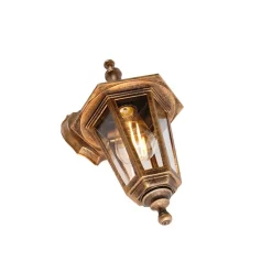 Antieke buiten wandlamp goud IP44 - New Haven