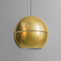 Art deco hanglamp goud bol 50cm - Slice