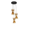 Art Deco hanglamp goud 3-lichts - Wesley