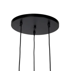 Art Deco hanglamp goud 3-lichts - Wesley