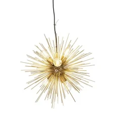Art Deco hanglamp goud 6-lichts - Broom