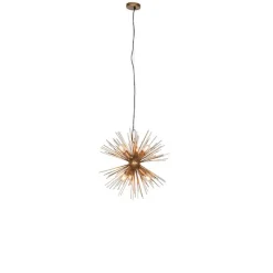 Art Deco hanglamp goud 6-lichts - Broom