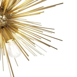 Art Deco hanglamp goud 6-lichts - Broom