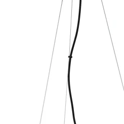 Art deco hanglamp goud met smoke glas 12-lichts - David