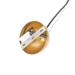 Art Deco hanglamp goud met glas opaal 3-lichts - Flore