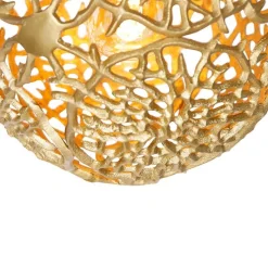 Art deco hanglamp goud met zwart - Maro