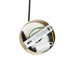 Art Deco hanglamp goud met opaal glas 3-lichts - Coby