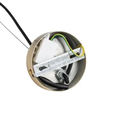 Art Deco hanglamp goud met opaal glas 7-lichts - Coby