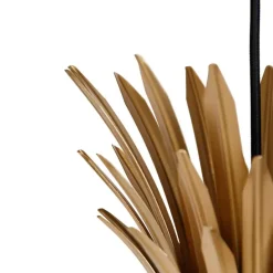 Art Deco hanglamp goud met zwart - Wesley