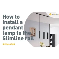 Art Deco hanglamp goud met opaal glas incl. rail adapter zwart 1-fase - Slimline Flore