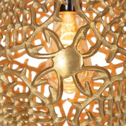 Art deco hanglamp goud rond 3-lichts - Maro