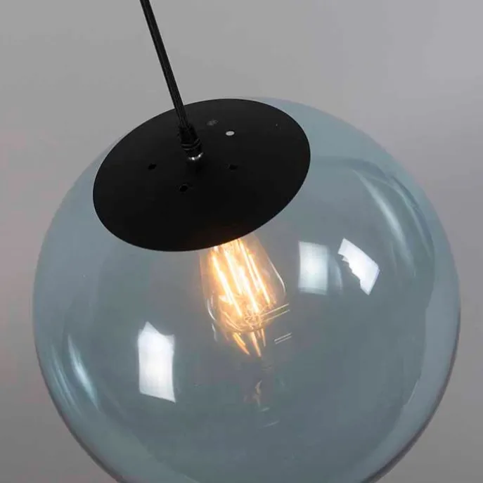 Art Deco hanglamp grijs 35 cm - Pallon