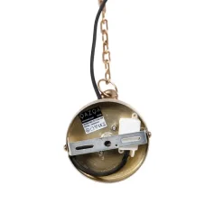 Art Deco hanglamp kristal met goud 35 cm - Kasbah