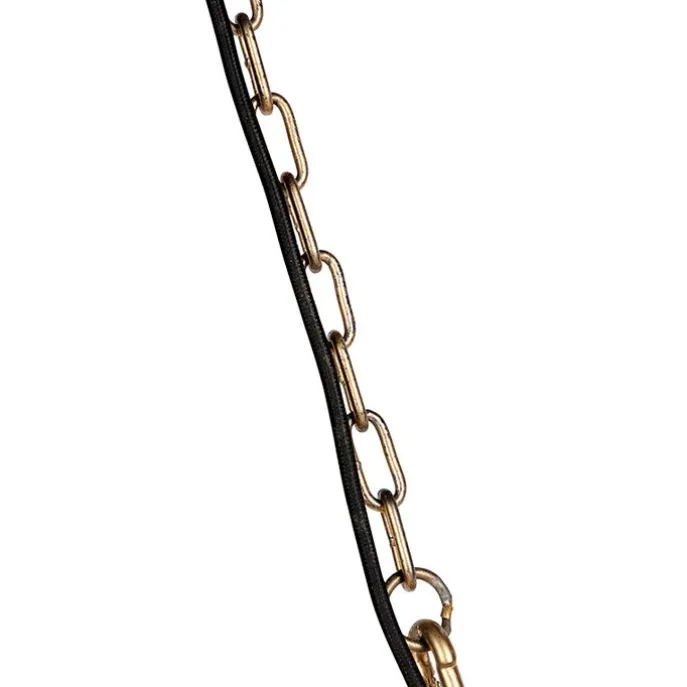 Art Deco hanglamp kristal 50cm goud - Kasbah