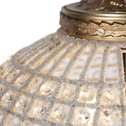 Art Deco hanglamp kristal 50cm goud - Kasbah