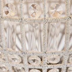 Art Deco hanglamp kristal 50cm goud - Kasbah