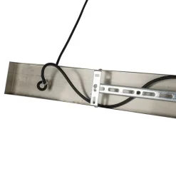 Art deco hanglamp messing met roze glas 3-lichts - Pallon