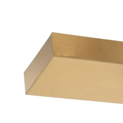 Art deco hanglamp messing met roze glas 3-lichts - Pallon