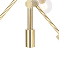 Art Deco hanglamp messing 6-lichts - Sydney