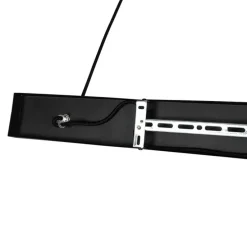 Art deco hanglamp zwart en smoke glas 3-lichts - Pallon