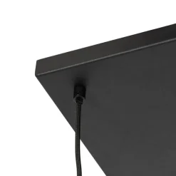 Art Deco hanglamp zwart met opaal glas 8-lichts - Hanne