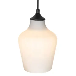 Art Deco hanglamp zwart met opaal glas 8-lichts - Hanne