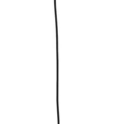 Art deco hanglamp zwart met amber glas 8-lichts - Hanne