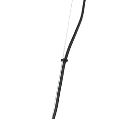 Art Deco hanglamp zwart met smoke glas 12-lichts - David