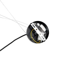 Art Deco hanglamp zwart met smoke glas 12-lichts - David