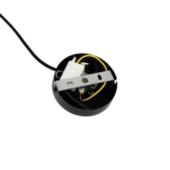 Art Deco hanglamp zwart met smoke glas - Laura