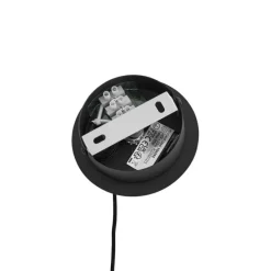 Art Deco hanglamp zwart met smoke glas - Vidro