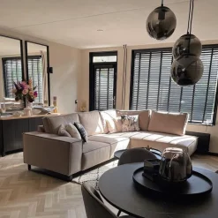 Art deco hanglamp zwart met smoke glas 3-lichts - Pallon