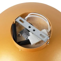 Art deco plafondlamp goud/messing incl. LED - Sun