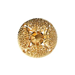 Art deco plafondlamp goud met zwart - Maro