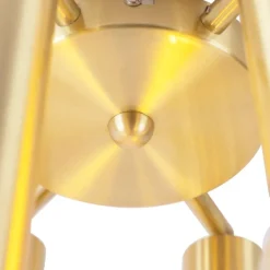 Art deco plafondlamp goud 6-lichts -Tubi