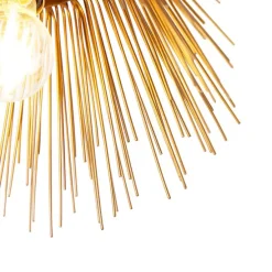 Art Deco plafondlamp goud met lichteffect - Broom