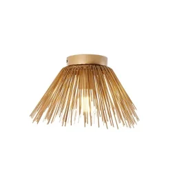 Art Deco plafondlamp goud met lichteffect - Broom