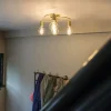 Art Deco plafondlamp messing 4-lichts - Facile