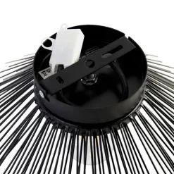 Art Deco plafondlamp zwart met lichteffect - Broom